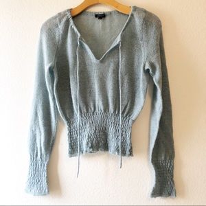 Arden B | Dusty Blue Knit Top